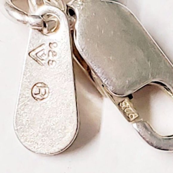 Sterling Silver Garnet Snake Necklace - Picture 16 of 16